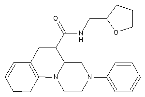 3-phenyl-N-(tetrahydrofurfuryl)-1,2,4,4a,5,6-hexahydropyrazino[1,2-a]quinoline-5-carboxamide