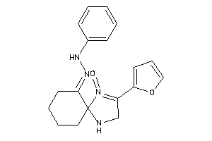 Image of [[3-(2-furyl)-4-keto-1,4$l^{5}-diazaspiro[4.5]dec-3-en-6-ylidene]amino]-phenyl-amine