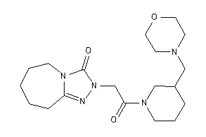 Image of 2-[2-keto-2-[3-(morpholinomethyl)piperidino]ethyl]-6,7,8,9-tetrahydro-5H-[1,2,4]triazolo[4,3-a]azepin-3-one