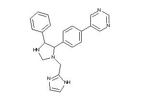 Image of 5-[4-[3-(1H-imidazol-2-ylmethyl)-5-phenyl-imidazolidin-4-yl]phenyl]pyrimidine