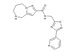 Image of N-[[3-(3-pyridyl)-1,2,4-oxadiazol-5-yl]methyl]-5,6,7,8-tetrahydro-4H-pyrazolo[1,5-a][1,4]diazepine-2-carboxamide
