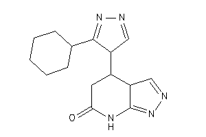 4-(3-cyclohexyl-4H-pyrazol-4-yl)-3a,4,5,7-tetrahydropyrazolo[3,4-b]pyridin-6-one