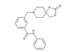 3-[(3-keto-2,4-dioxa-8-azaspiro[4.5]decan-8-yl)methyl]-N-phenyl-benzamide
