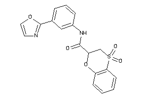 4,4-diketo-N-(3-oxazol-2-ylphenyl)-2,3-dihydrobenzo[b][1,4]oxathiine-2-carboxamide