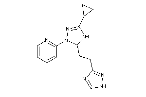 2-[5-cyclopropyl-3-[2-(1H-1,2,4-triazol-3-yl)ethyl]-3,4-dihydro-1,2,4-triazol-2-yl]pyridine