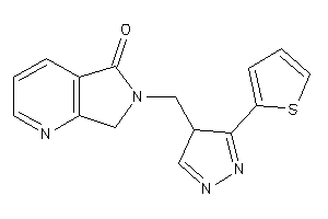 Image of 6-[[3-(2-thienyl)-4H-pyrazol-4-yl]methyl]-7H-pyrrolo[3,4-b]pyridin-5-one