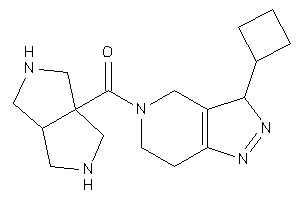 Image of 2,3,3a,4,5,6-hexahydro-1H-pyrrolo[3,4-c]pyrrol-6a-yl-(3-cyclobutyl-3,4,6,7-tetrahydropyrazolo[4,3-c]pyridin-5-yl)methanone