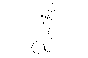 N-[3-(6,7,8,9-tetrahydro-5H-[1,2,4]triazolo[4,3-a]azepin-3-yl)propyl]cyclopentanesulfonamide