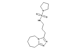 N-[3-(6,7,8,9-tetrahydro-5H-[1,2,4]triazolo[4,3-a]azepin-3-yl)propyl]pyrrolidine-1-sulfonamide
