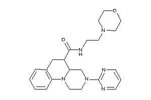 N-(2-morpholinoethyl)-3-(2-pyrimidyl)-1,2,4,4a,5,6-hexahydropyrazino[1,2-a]quinoline-5-carboxamide