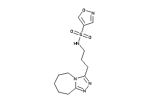 Image of N-[3-(6,7,8,9-tetrahydro-5H-[1,2,4]triazolo[4,3-a]azepin-3-yl)propyl]isoxazole-4-sulfonamide