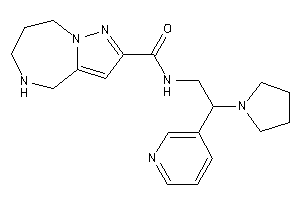 Image of N-[2-(3-pyridyl)-2-pyrrolidino-ethyl]-5,6,7,8-tetrahydro-4H-pyrazolo[1,5-a][1,4]diazepine-2-carboxamide