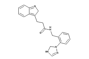 N-[2-(3,4-dihydro-1,2,4-triazol-2-yl)benzyl]-3-(2H-indol-3-yl)propionamide
