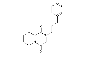 2-(3-phenylpropyl)-3,6,7,8,9,9a-hexahydropyrido[1,2-a]pyrazine-1,4-quinone