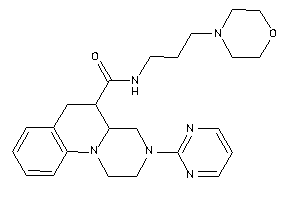 N-(3-morpholinopropyl)-3-(2-pyrimidyl)-1,2,4,4a,5,6-hexahydropyrazino[1,2-a]quinoline-5-carboxamide