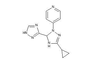 4-[5-cyclopropyl-3-(1H-1,2,4-triazol-3-yl)-3,4-dihydro-1,2,4-triazol-2-yl]pyridine
