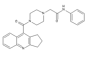 Image of 2-[4-(2,3-dihydro-1H-cyclopenta[b]quinoline-9-carbonyl)piperazino]-N-phenyl-acetamide