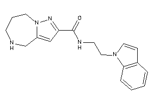 Image of N-(2-indol-1-ylethyl)-5,6,7,8-tetrahydro-4H-pyrazolo[1,5-a][1,4]diazepine-2-carboxamide