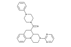 (4-phenylpiperazino)-[3-(2-pyrimidyl)-1,2,4,4a,5,6-hexahydropyrazino[1,2-a]quinolin-5-yl]methanone