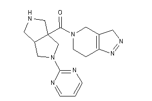 Image of [5-(2-pyrimidyl)-1,2,3,3a,4,6-hexahydropyrrolo[3,4-c]pyrrol-6a-yl]-(3,4,6,7-tetrahydropyrazolo[4,3-c]pyridin-5-yl)methanone