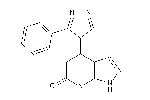 4-(3-phenyl-4H-pyrazol-4-yl)-1,3a,4,5,7,7a-hexahydropyrazolo[3,4-b]pyridin-6-one