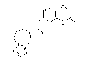 6-[2-keto-2-(4,6,7,8-tetrahydropyrazolo[1,5-a][1,4]diazepin-5-yl)ethyl]-4H-1,4-benzoxazin-3-one