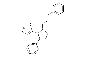 2-[5-phenyl-3-(3-phenylpropyl)imidazolidin-4-yl]-1H-imidazole