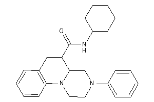 N-cyclohexyl-3-phenyl-1,2,4,4a,5,6-hexahydropyrazino[1,2-a]quinoline-5-carboxamide