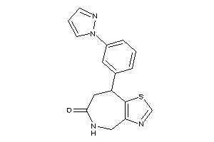 Image of 8-(3-pyrazol-1-ylphenyl)-4,5,7,8-tetrahydrothiazolo[4,5-c]azepin-6-one