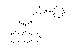 Image of N-[(1-phenylpyrazol-4-yl)methyl]-2,3-dihydro-1H-cyclopenta[b]quinoline-9-carboxamide