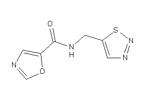 Image of N-(thiadiazol-5-ylmethyl)oxazole-5-carboxamide