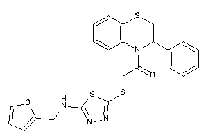 2-[[5-(2-furfurylamino)-1,3,4-thiadiazol-2-yl]thio]-1-(3-phenyl-2,3-dihydro-1,4-benzothiazin-4-yl)ethanone