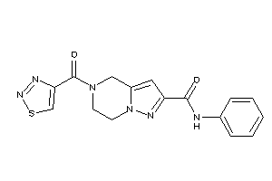 N-phenyl-5-(thiadiazole-4-carbonyl)-6,7-dihydro-4H-pyrazolo[1,5-a]pyrazine-2-carboxamide