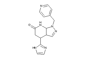 4-(1H-imidazol-2-yl)-1-(4-pyridylmethyl)-4,5,7,7a-tetrahydro-3aH-pyrazolo[3,4-b]pyridin-6-one