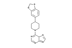 6-[4-(1,3-benzodioxol-5-yl)piperidino]-5H-purine