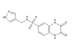 2,3-diketo-N-(1H-pyrazol-4-ylmethyl)-1,4-dihydroquinoxaline-6-sulfonamide