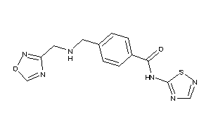 Image of 4-[(1,2,4-oxadiazol-3-ylmethylamino)methyl]-N-(1,2,4-thiadiazol-5-yl)benzamide