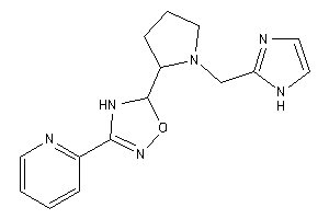 Image of 5-[1-(1H-imidazol-2-ylmethyl)pyrrolidin-2-yl]-3-(2-pyridyl)-4,5-dihydro-1,2,4-oxadiazole