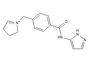 Image of N-(1H-pyrazol-5-yl)-4-(1-pyrrolin-1-ium-1-ylmethyl)benzamide