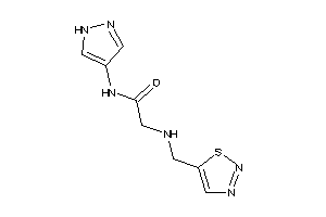 N-(1H-pyrazol-4-yl)-2-(thiadiazol-5-ylmethylamino)acetamide