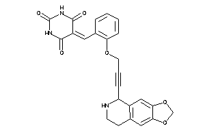 5-[2-[3-(5,6,7,8-tetrahydro-[1,3]dioxolo[4,5-g]isoquinolin-5-yl)prop-2-ynoxy]benzylidene]barbituric Acid