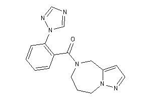 Image of 4,6,7,8-tetrahydropyrazolo[1,5-a][1,4]diazepin-5-yl-[2-(1,2,4-triazol-1-yl)phenyl]methanone