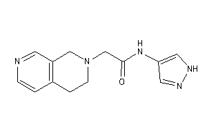 2-(3,4-dihydro-1H-2,7-naphthyridin-2-yl)-N-(1H-pyrazol-4-yl)acetamide