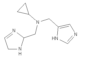 Image of Cyclopropyl-(3-imidazolin-2-ylmethyl)-(1H-imidazol-5-ylmethyl)amine