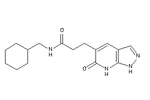 N-(cyclohexylmethyl)-3-(6-keto-1,7-dihydropyrazolo[3,4-b]pyridin-5-yl)propionamide