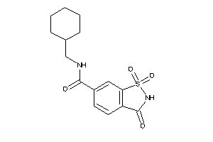 N-(cyclohexylmethyl)-1,1,3-triketo-1,2-benzothiazole-6-carboxamide