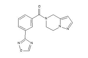 6,7-dihydro-4H-pyrazolo[1,5-a]pyrazin-5-yl-[3-(1,2,4-oxadiazol-3-yl)phenyl]methanone