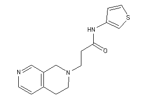 3-(3,4-dihydro-1H-2,7-naphthyridin-2-yl)-N-(3-thienyl)propionamide