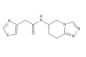 N-(5,6,7,8-tetrahydro-[1,2,4]triazolo[4,3-a]pyridin-6-yl)-2-thiazol-4-yl-acetamide