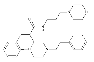 N-(3-morpholinopropyl)-3-phenethyl-1,2,4,4a,5,6-hexahydropyrazino[1,2-a]quinoline-5-carboxamide